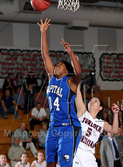 Thumbnail 1 in Capital Christian vs. Turlock Christian (CIF SJS D5 Playoffs) photogallery.