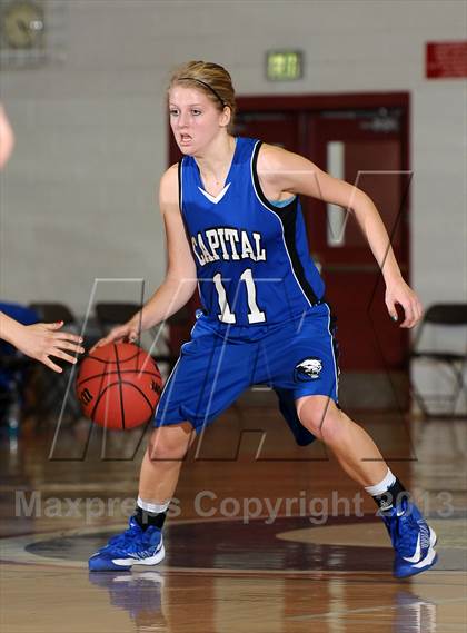 Thumbnail 1 in Capital Christian vs. Turlock Christian (CIF SJS D5 Playoffs) photogallery.