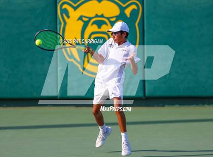 Thumbnail 2 in Frisco Centennial vs Flour Bluff (UIL 5A Tennis Final) photogallery.