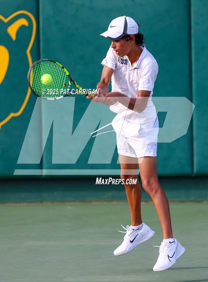 Thumbnail 3 in Frisco Centennial vs Flour Bluff (UIL 5A Tennis Final) photogallery.