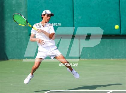 Thumbnail 3 in Frisco Centennial vs Flour Bluff (UIL 5A Tennis Final) photogallery.