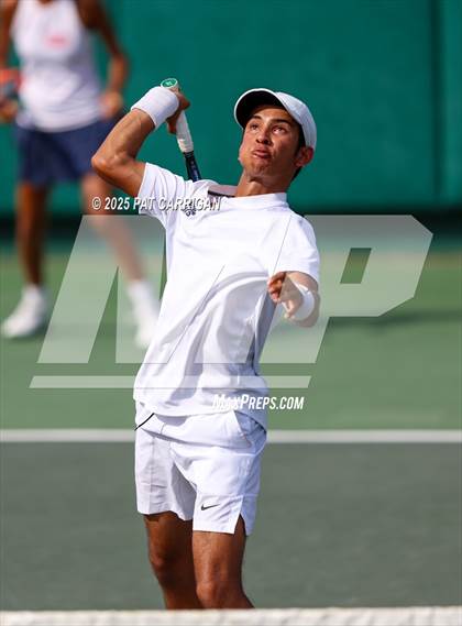 Thumbnail 3 in Frisco Centennial vs Flour Bluff (UIL 5A Tennis Final) photogallery.