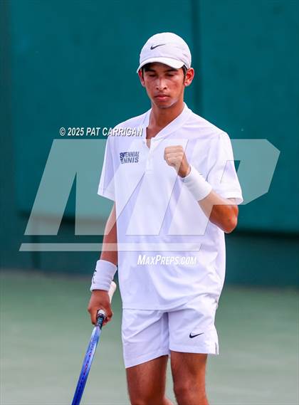 Thumbnail 3 in Frisco Centennial vs Flour Bluff (UIL 5A Tennis Final) photogallery.