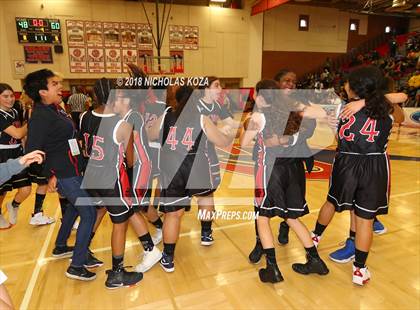 Thumbnail 3 in Oakwood vs. Garey (CIF SS Division 5A Finals) photogallery.