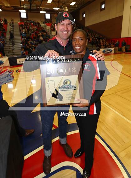 Thumbnail 1 in Oakwood vs. Garey (CIF SS Division 5A Finals) photogallery.