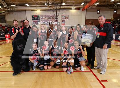 Thumbnail 1 in Oakwood vs. Garey (CIF SS Division 5A Finals) photogallery.
