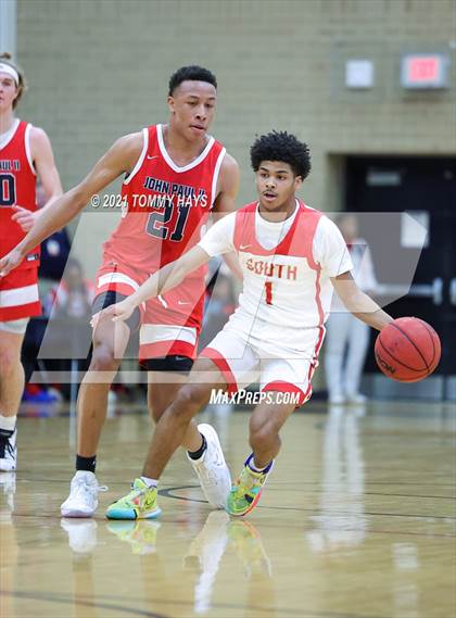 Thumbnail 2 in South Grand Prairie vs John Paul II (Whataburger Tournament) photogallery.