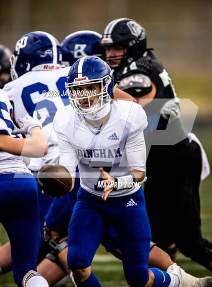 Thumbnail 3 in Bingham @ Corner Canyon (UHSAA 6A Quarterfinal) photogallery.