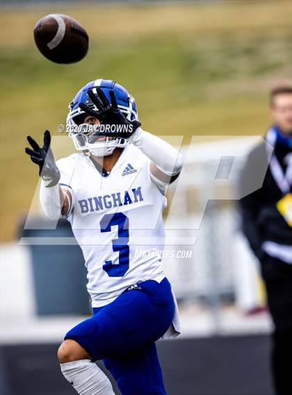 Thumbnail 1 in Bingham @ Corner Canyon (UHSAA 6A Quarterfinal) photogallery.