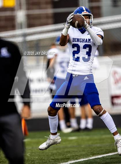 Thumbnail 3 in Bingham @ Corner Canyon (UHSAA 6A Quarterfinal) photogallery.