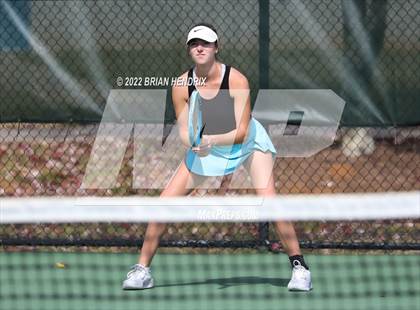 Thumbnail 2 in NCHSAA Women's Tennis 3A Singles Championship - Day 1 photogallery.