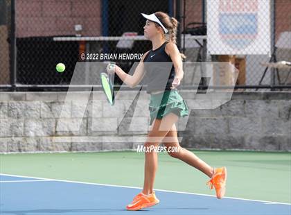 Thumbnail 1 in NCHSAA Women's Tennis 3A Singles Championship - Day 1 photogallery.
