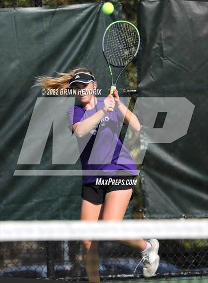 Thumbnail 3 in NCHSAA Women's Tennis 3A Singles Championship - Day 1 photogallery.