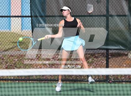 Thumbnail 1 in NCHSAA Women's Tennis 3A Singles Championship - Day 1 photogallery.