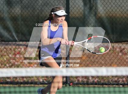 Thumbnail 1 in NCHSAA Women's Tennis 3A Singles Championship - Day 1 photogallery.