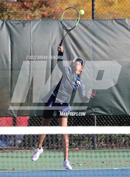 Thumbnail 3 in NCHSAA Women's Tennis 3A Singles Championship - Day 1 photogallery.