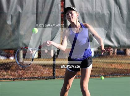 Thumbnail 1 in NCHSAA Women's Tennis 3A Singles Championship - Day 1 photogallery.