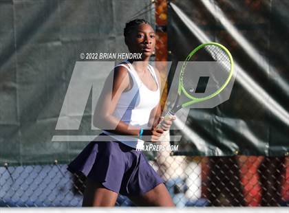 Thumbnail 1 in NCHSAA Women's Tennis 3A Singles Championship - Day 1 photogallery.