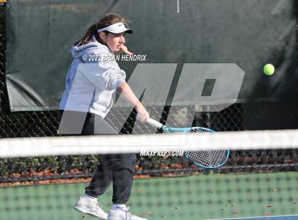 Thumbnail 3 in NCHSAA Women's Tennis 3A Singles Championship - Day 1 photogallery.