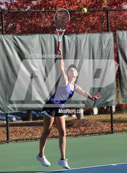Thumbnail 3 in NCHSAA Women's Tennis 3A Singles Championship - Day 1 photogallery.