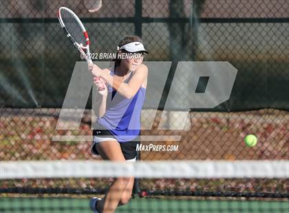 Thumbnail 2 in NCHSAA Women's Tennis 3A Singles Championship - Day 1 photogallery.