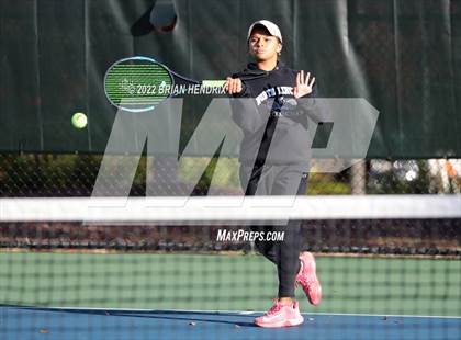 Thumbnail 3 in NCHSAA Women's Tennis 3A Singles Championship - Day 1 photogallery.