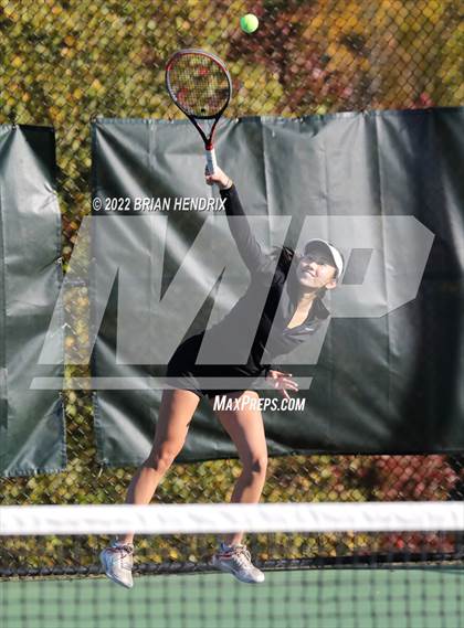 Thumbnail 3 in NCHSAA Women's Tennis 3A Singles Championship - Day 1 photogallery.