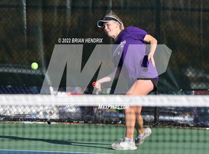 Thumbnail 2 in NCHSAA Women's Tennis 3A Singles Championship - Day 1 photogallery.
