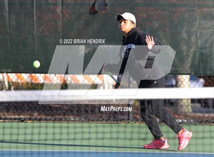 Thumbnail 1 in NCHSAA Women's Tennis 3A Singles Championship - Day 1 photogallery.