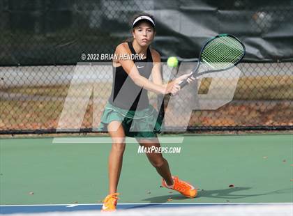 Thumbnail 1 in NCHSAA Women's Tennis 3A Singles Championship - Day 1 photogallery.