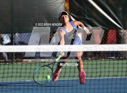 Thumbnail 1 in NCHSAA Women's Tennis 3A Singles Championship - Day 1 photogallery.