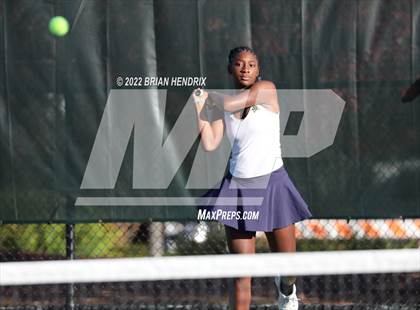 Thumbnail 2 in NCHSAA Women's Tennis 3A Singles Championship - Day 1 photogallery.