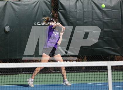 Thumbnail 3 in NCHSAA Women's Tennis 3A Singles Championship - Day 1 photogallery.