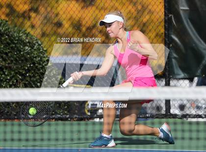 Thumbnail 1 in NCHSAA Women's Tennis 3A Singles Championship - Day 1 photogallery.