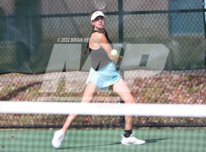 Thumbnail 1 in NCHSAA Women's Tennis 3A Singles Championship - Day 1 photogallery.