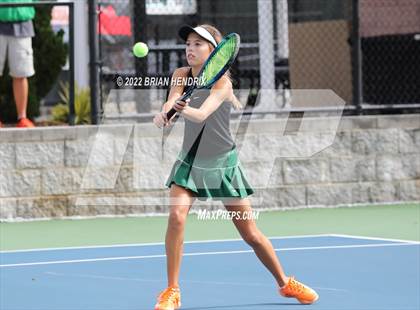 Thumbnail 1 in NCHSAA Women's Tennis 3A Singles Championship - Day 1 photogallery.
