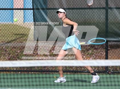 Thumbnail 3 in NCHSAA Women's Tennis 3A Singles Championship - Day 1 photogallery.