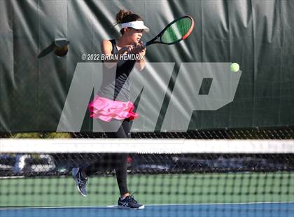 Thumbnail 2 in NCHSAA Women's Tennis 3A Singles Championship - Day 1 photogallery.