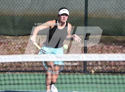 Thumbnail 2 in NCHSAA Women's Tennis 3A Singles Championship - Day 1 photogallery.