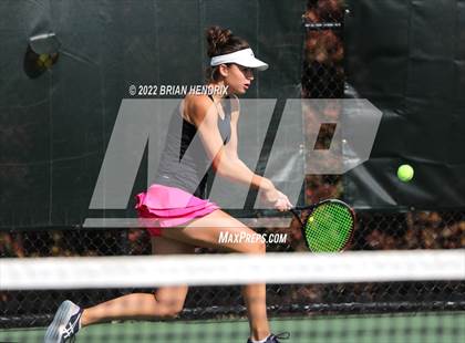 Thumbnail 3 in NCHSAA Women's Tennis 3A Singles Championship - Day 1 photogallery.