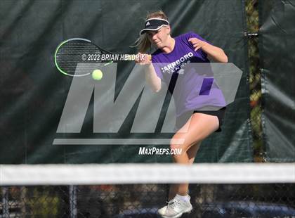 Thumbnail 2 in NCHSAA Women's Tennis 3A Singles Championship - Day 1 photogallery.