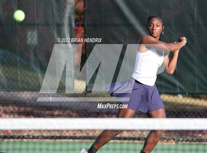 Thumbnail 1 in NCHSAA Women's Tennis 3A Singles Championship - Day 1 photogallery.