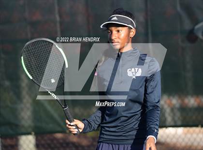 Thumbnail 1 in NCHSAA Women's Tennis 3A Singles Championship - Day 1 photogallery.