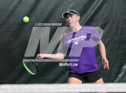 Thumbnail 1 in NCHSAA Women's Tennis 3A Singles Championship - Day 1 photogallery.