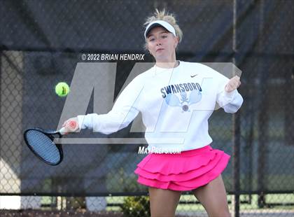 Thumbnail 3 in NCHSAA Women's Tennis 3A Singles Championship - Day 1 photogallery.