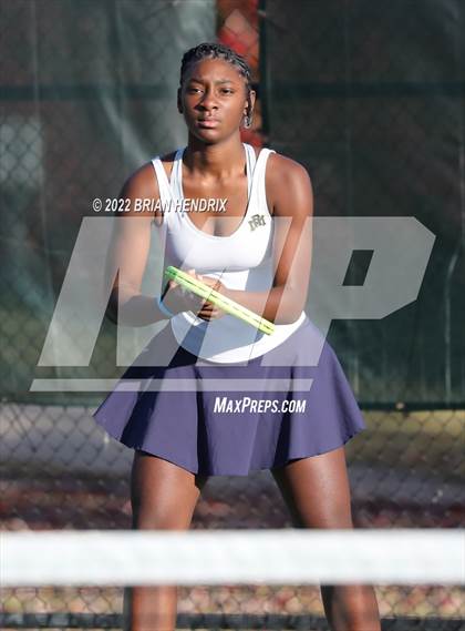 Thumbnail 3 in NCHSAA Women's Tennis 3A Singles Championship - Day 1 photogallery.