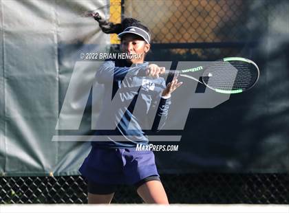 Thumbnail 2 in NCHSAA Women's Tennis 3A Singles Championship - Day 1 photogallery.
