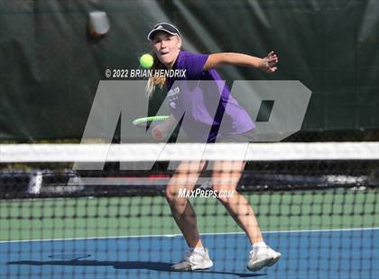 Thumbnail 3 in NCHSAA Women's Tennis 3A Singles Championship - Day 1 photogallery.