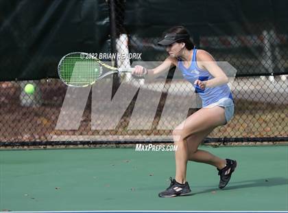 Thumbnail 3 in NCHSAA Women's Tennis 3A Singles Championship - Day 1 photogallery.