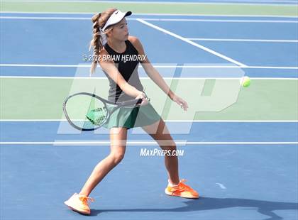 Thumbnail 1 in NCHSAA Women's Tennis 3A Singles Championship - Day 1 photogallery.